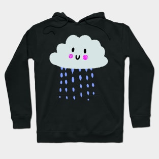 Cloud Rain Smile Cartoon Funny Hoodie